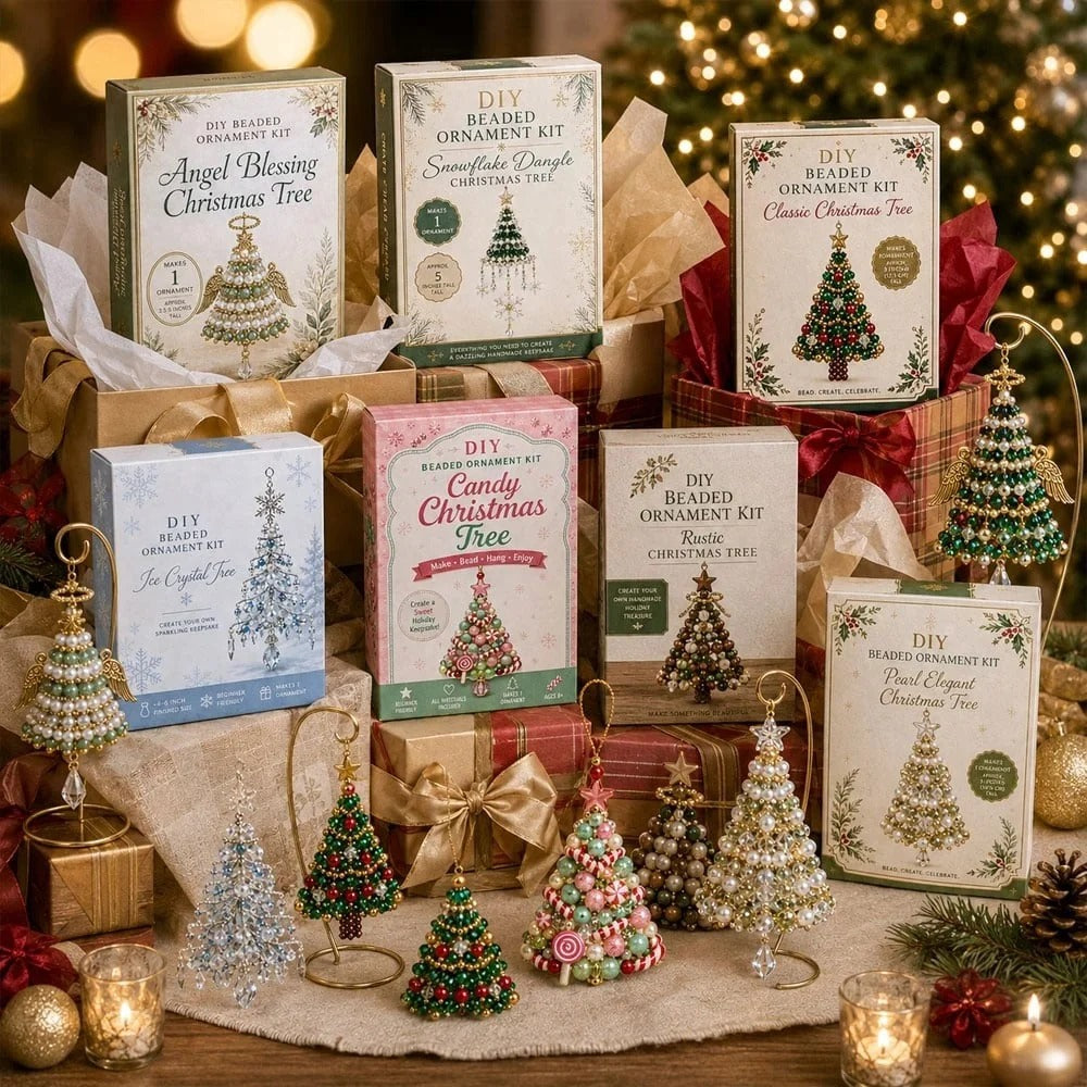 Ornement de sapin de Noël DIY avec perles