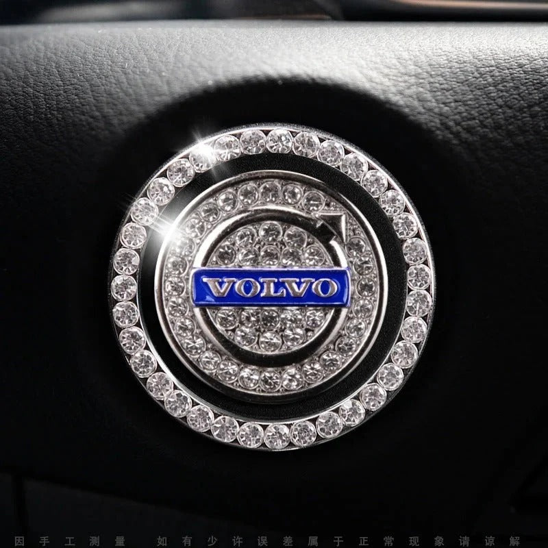 Anneau en strass pour bouton de démarrage de voiture