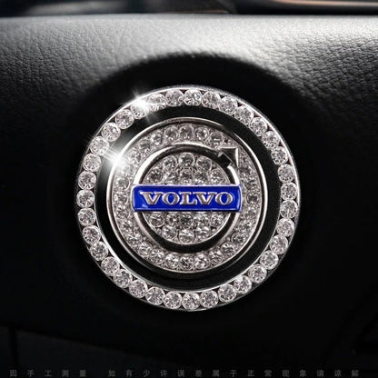 Anneau en strass pour bouton de démarrage de voiture