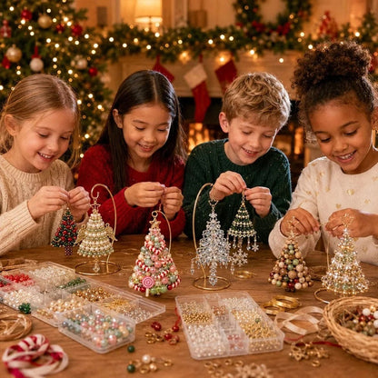 Ornement de sapin de Noël DIY avec perles