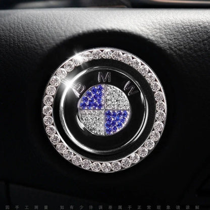 Anneau en strass pour bouton de démarrage de voiture