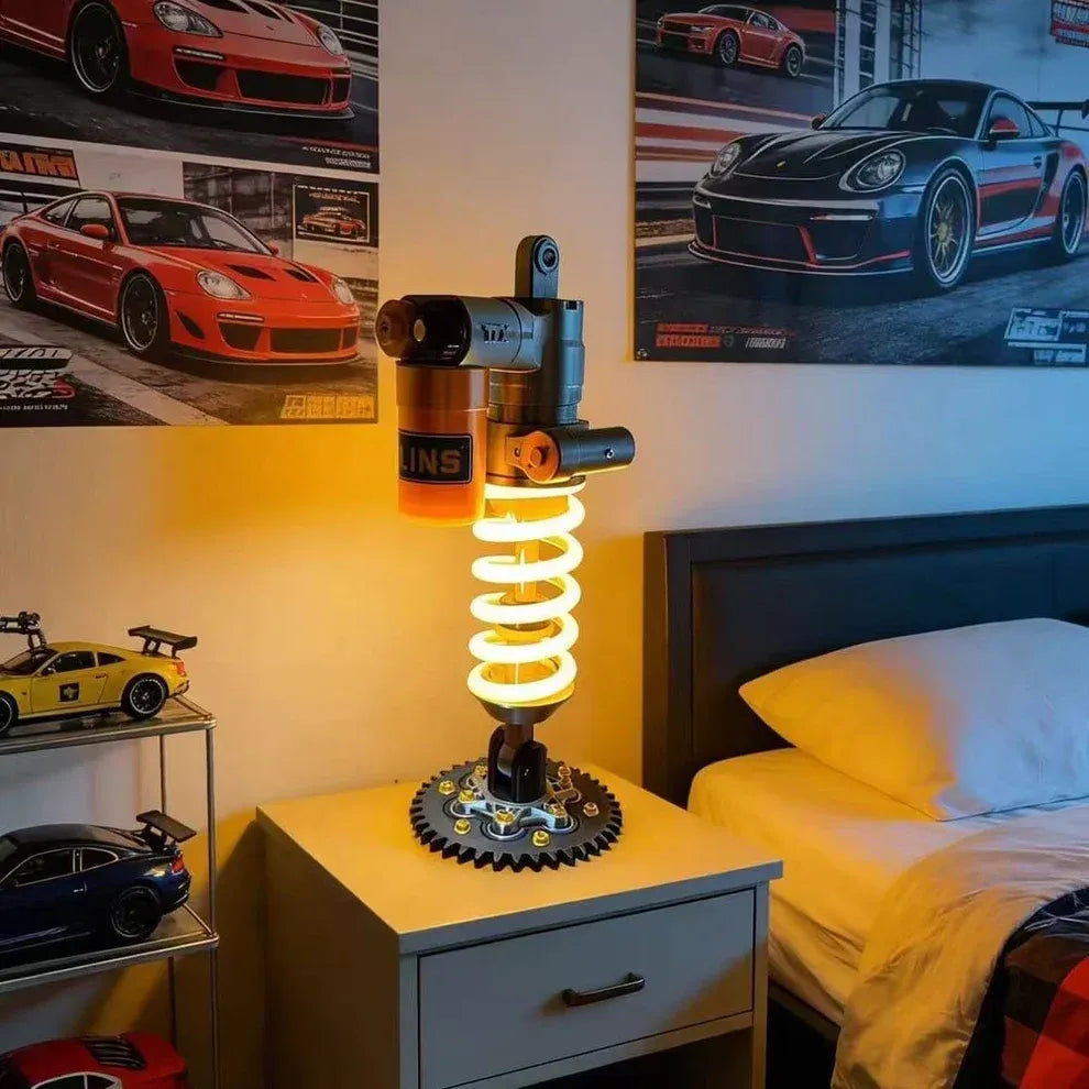 Amortisseur réglable avec lampe LED