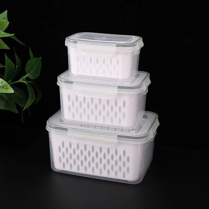 Boîte de conservation de fruits avec passoire amovible – pour rincer et éviter le ramollissement