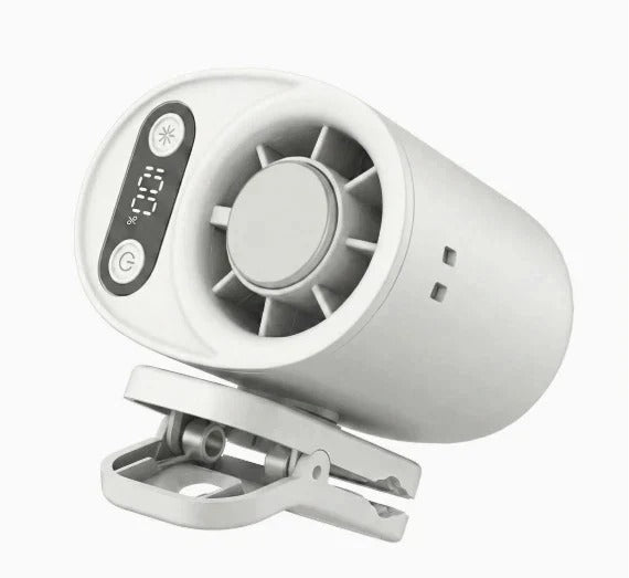 Ventilateur rechargeable pour voiture avec pince