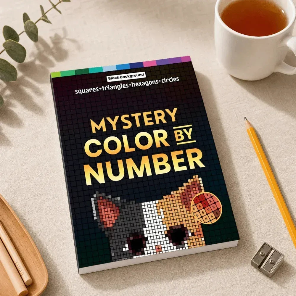 Livre de coloriage Mystery Mosaics par numéros