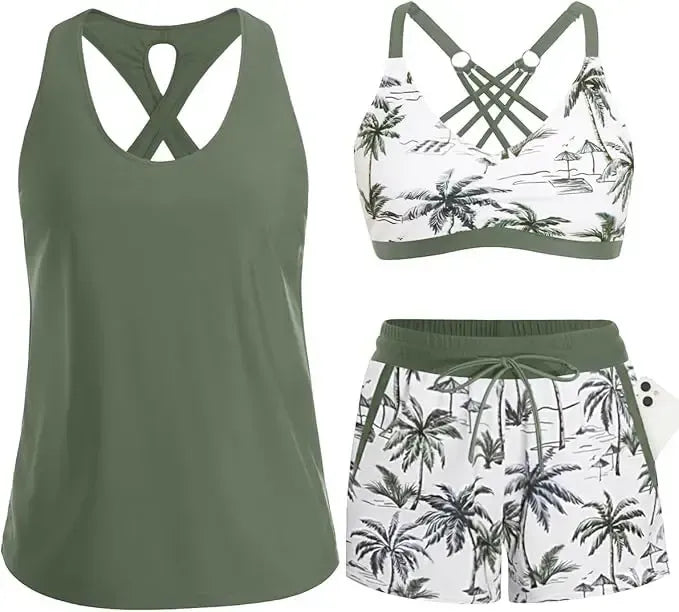 Ensemble Tankini Effet Ventre Plat