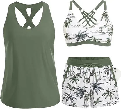 Ensemble Tankini Effet Ventre Plat