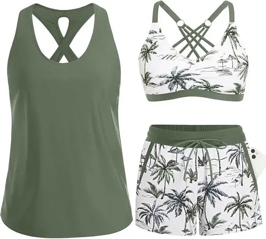 Ensemble Tankini Effet Ventre Plat