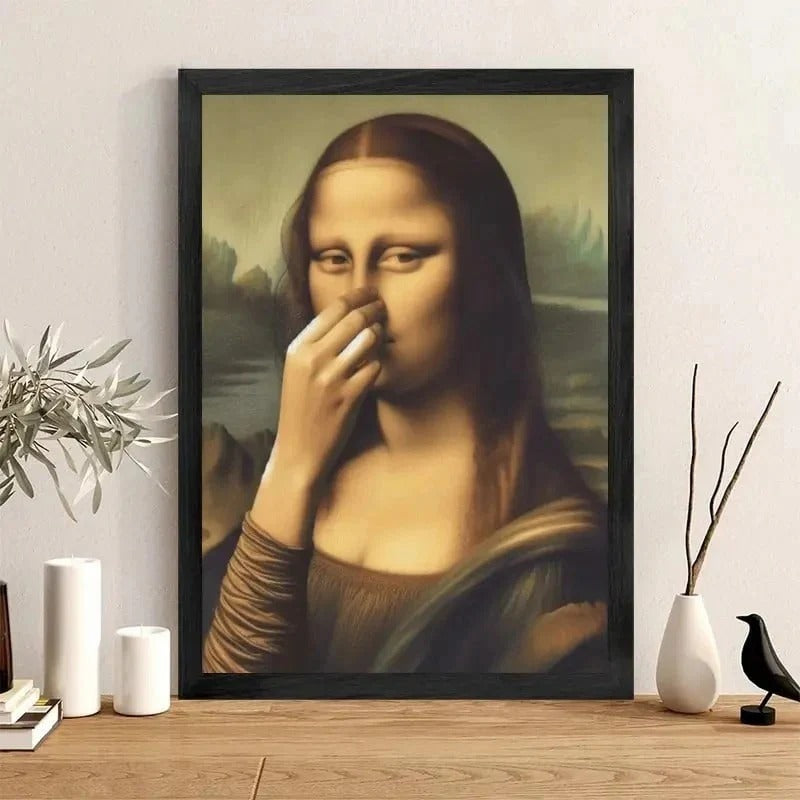 Mona Lisa Rigolote (Pincer le nez)