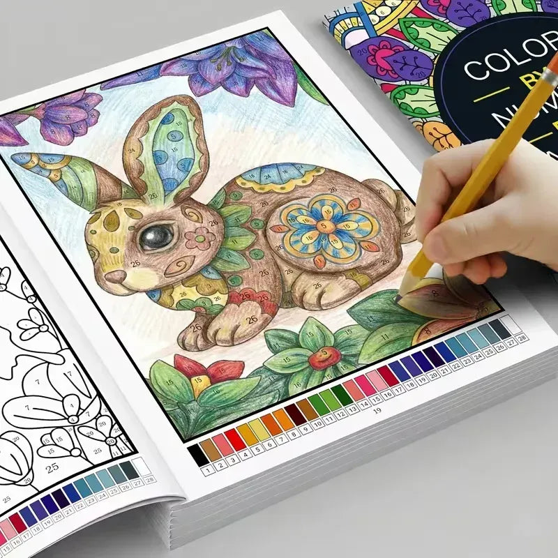 Livre de Coloriage par Numéros pour Adultes