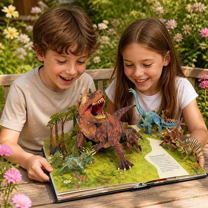 Livre pop-up interactif 3D sur les dinosaures
