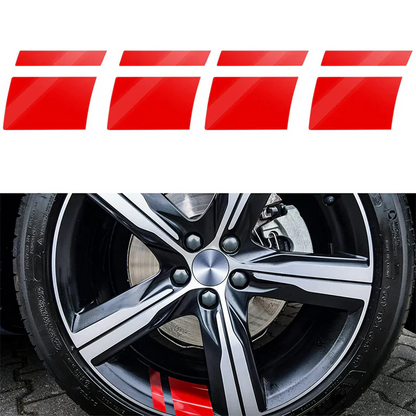 Liserets de jante réfléchissants pour roues de voiture