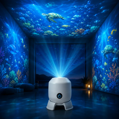 OceanWave Projecteur Océanique avec Éclairage LED Rotatif