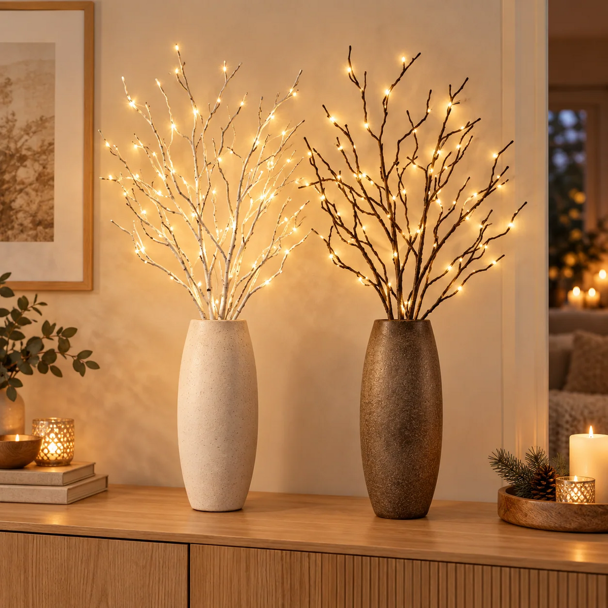Branches décoratives LED LumiBranch à piles