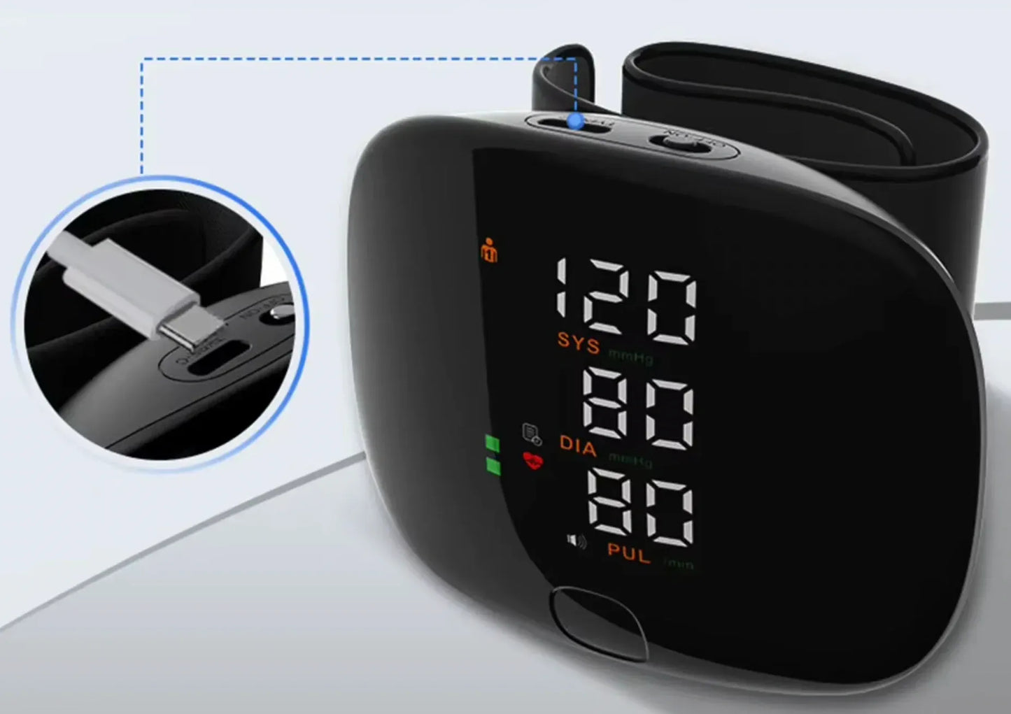 Tensiomètre de poignet compact — Mesurez votre tension partout, tout le temps
