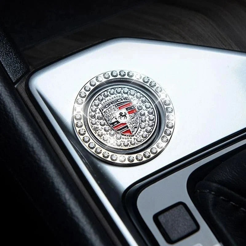 Anneau en strass pour bouton de démarrage de voiture