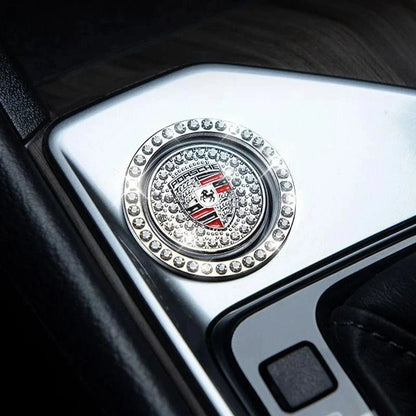 Anneau en strass pour bouton de démarrage de voiture