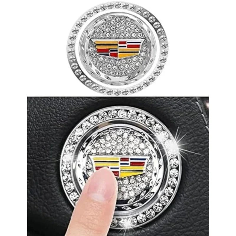 Anneau en strass pour bouton de démarrage de voiture