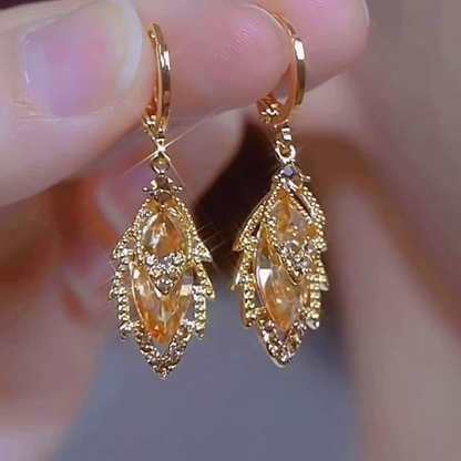 Boucles d’Oreilles Pendantes Bleu Ciel