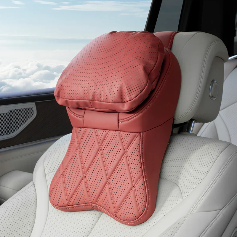 Appuie-tête de voiture en cuir PU de qualité aéronautique