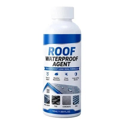 Mastic d’étanchéité transparent et imperméable pour toiture avec pinceau