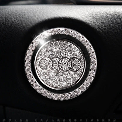 Anneau en strass pour bouton de démarrage de voiture