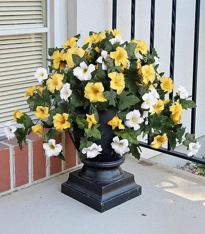 Pétunias artificiels, lot de 2 – Toujours magnifiquement fleuris