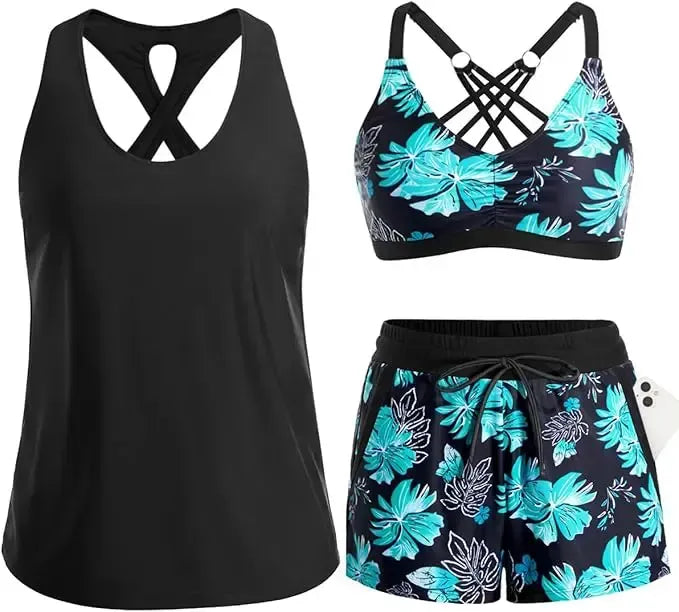 Ensemble Tankini Effet Ventre Plat