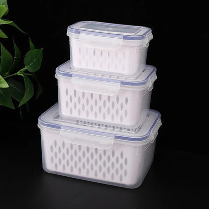 Boîte de conservation de fruits avec passoire amovible – pour rincer et éviter le ramollissement