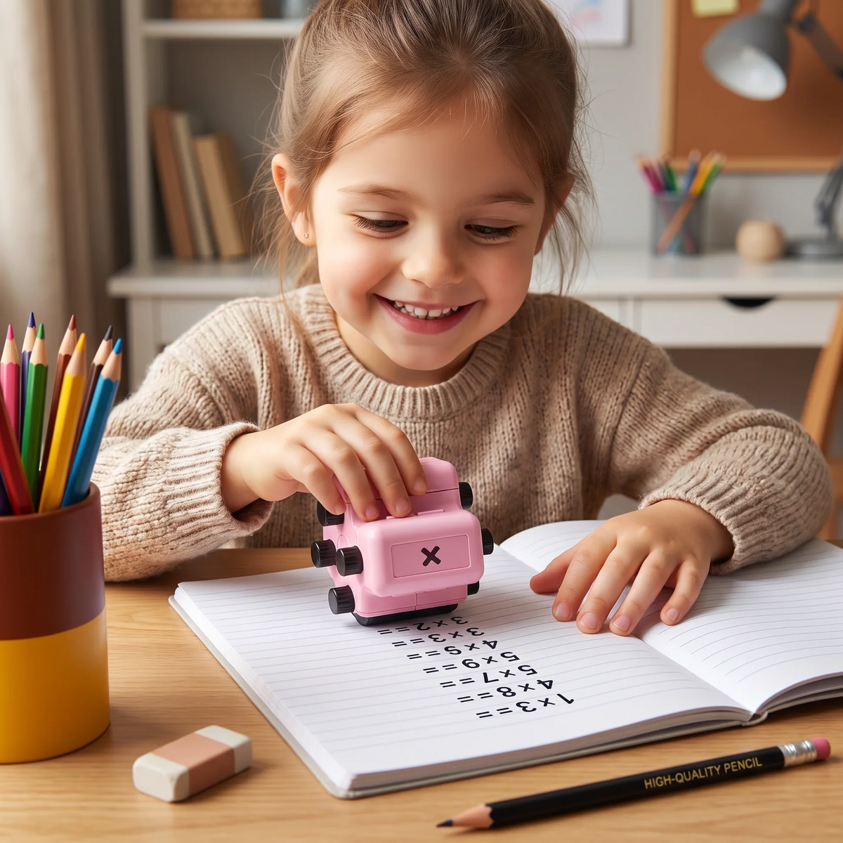 Tampon de calcul 4 en 1 pour enfants