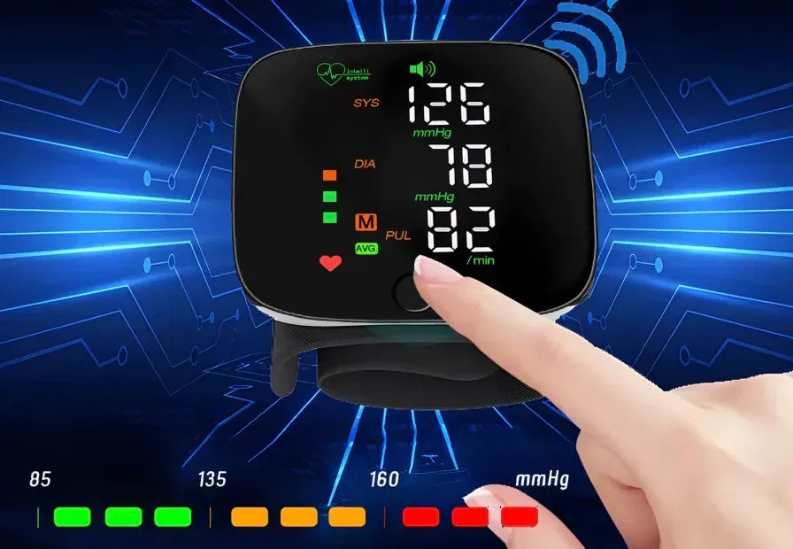 Tensiomètre de poignet compact — Mesurez votre tension partout, tout le temps