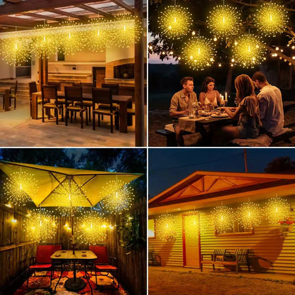Lampes solaires d'artifice – Éclairage de jardin chaleureux