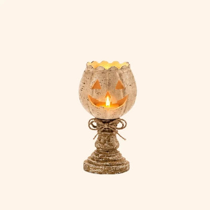 Bougeoir citrouille pour Halloween
