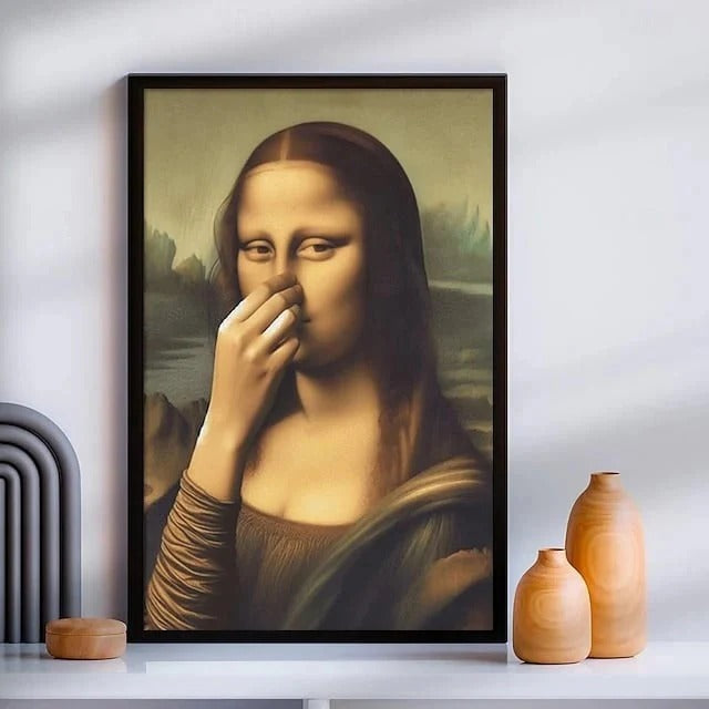 Mona Lisa Rigolote (Pincer le nez)