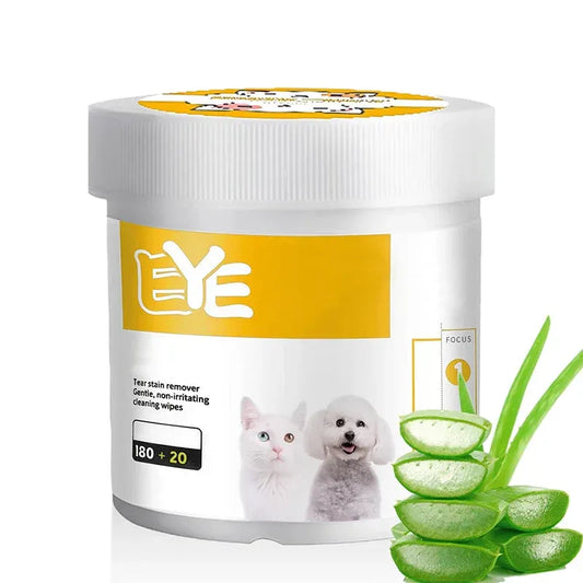 Lingettes sans alcool pour les yeux et les oreilles des animaux