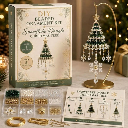 Ornement de sapin de Noël DIY avec perles