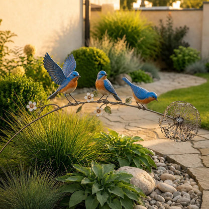 Décoration de jardin sur pique avec motif animalier