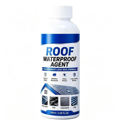 Mastic d’étanchéité transparent et imperméable pour toiture avec pinceau
