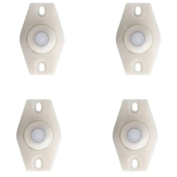 Lot de 4 roulettes pivotantes autocollantes à 360 degrés