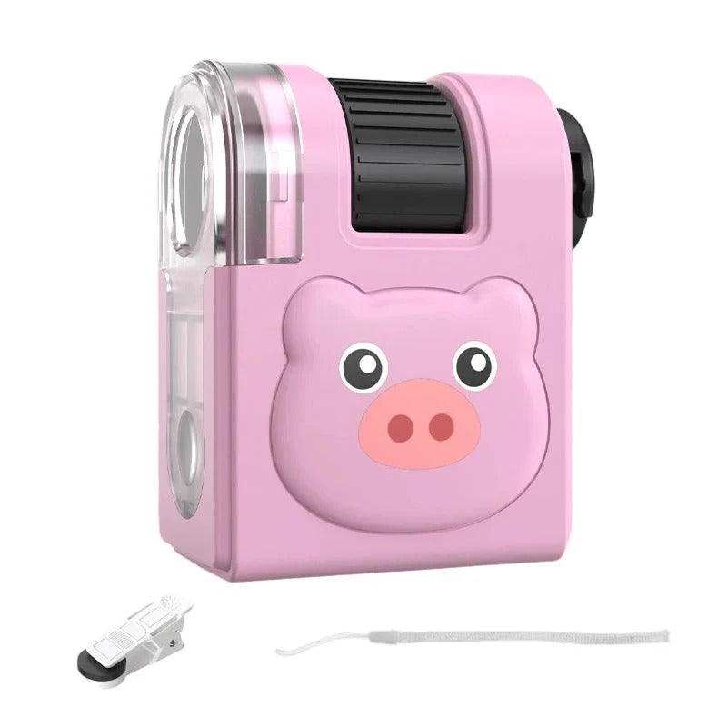 Microscope éducatif portable avec support de téléphone pour enfants