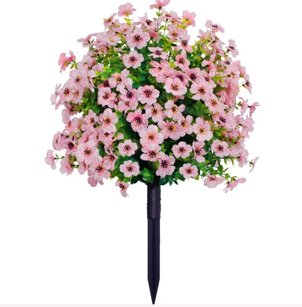FloraLux fleurs artificielles résistantes aux intempéries pour entrée et terrasse