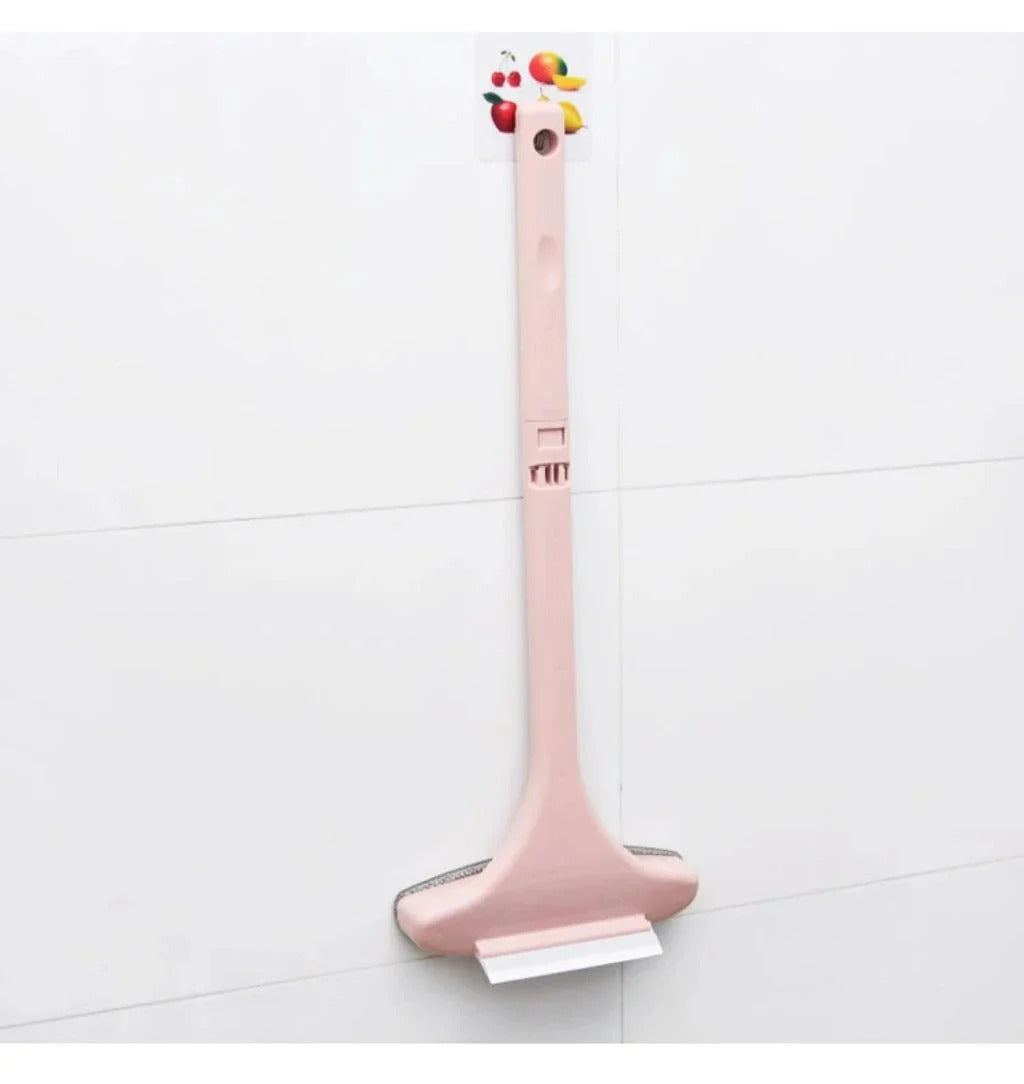Brosse multifonction 2-en-1 pour vitres et moustiquaires