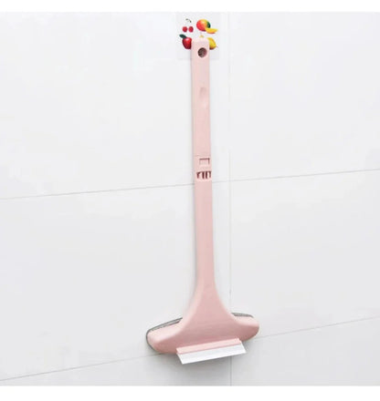 Brosse multifonction 2-en-1 pour vitres et moustiquaires