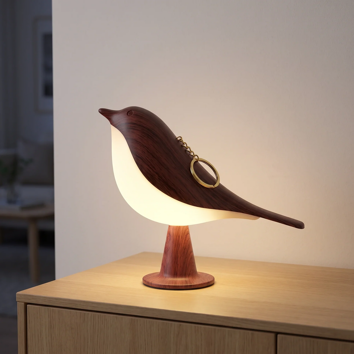 Lampe oiseau sans fil Cora avec variateur tactile
