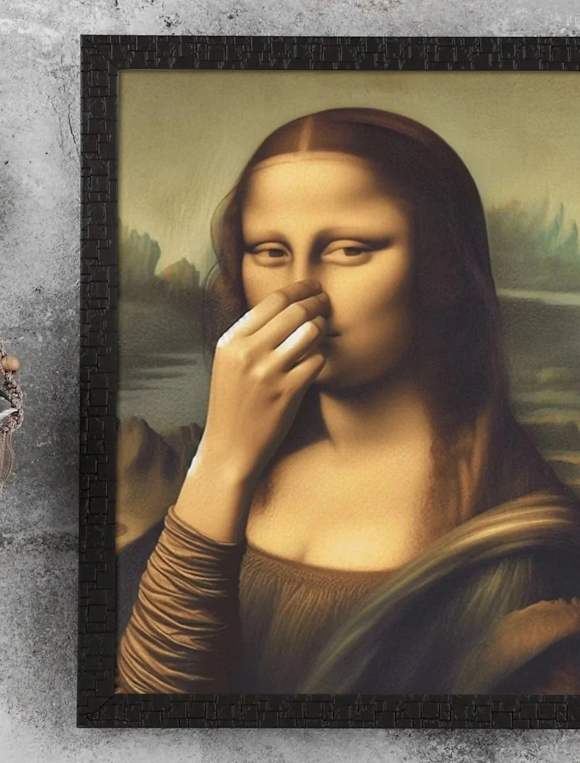 Mona Lisa Rigolote (Pincer le nez)