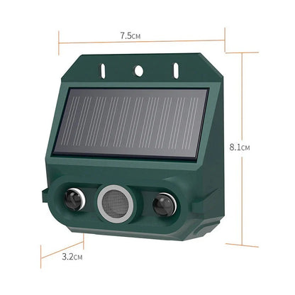 Répulsif animaux solaire – Ultrasons + flash lumineux