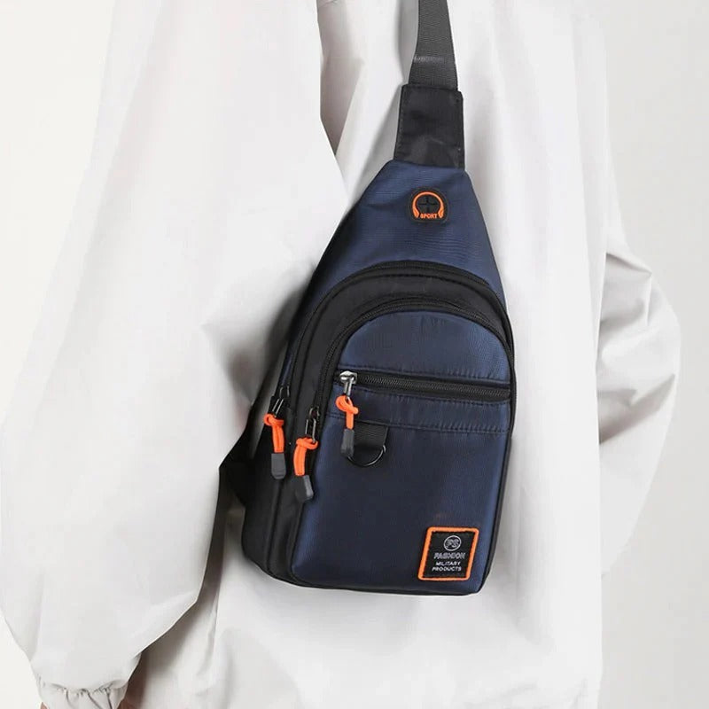 Sac bandoulière imperméable à plusieurs compartiments