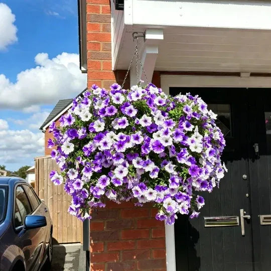 Bouquet de pétunias artificiels résistant aux UV