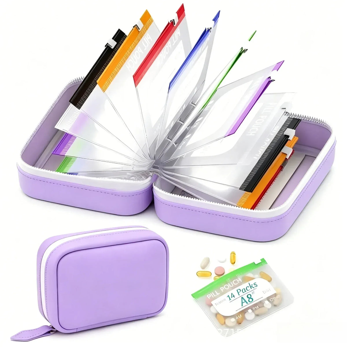 Pochettes étanches pour médicaments avec code couleur