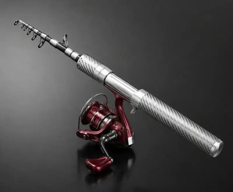 Carbon PocketRod canne à pêche télescopique en fibre de carbone 180 cm
